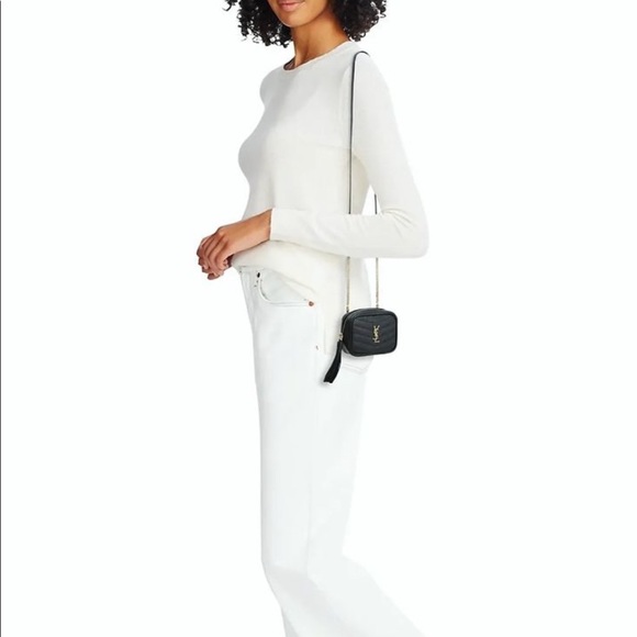 MSRP$1195 NWT! BNIB! YSL Saint Laurent Lou Baby Quilted Grain de Poudre Belt Bag - Picture 9 of 16